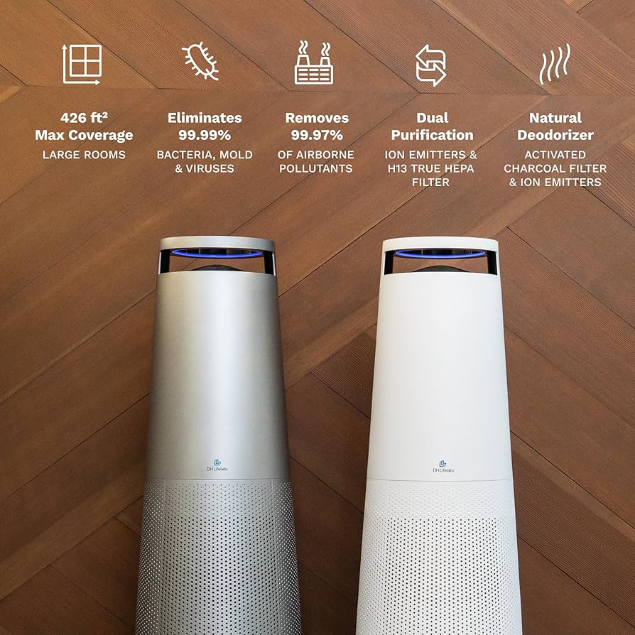DH Lifelabs(ディーエイチライフラブズ) アーイラ マックス Amazon.com: DH Lifelabs Air Purifier for Home, H13 HEPA Air